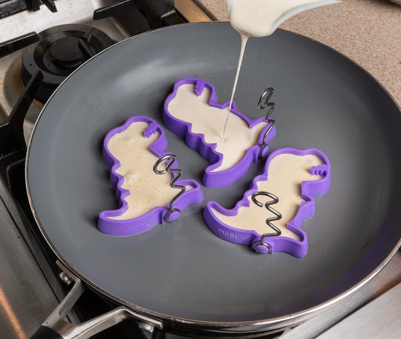 “The Original” - Mobi Pancake Silicone Mold – Put FUN Back Into Breakfast, Dino Bites