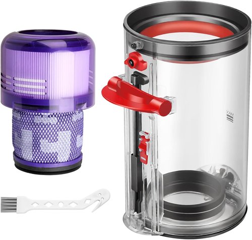 Lemige Vacuum Filter & Dust Bin Canister Replacement Parts for Dyson V11/V15 | Compatible with 970050-01 & 965443-01