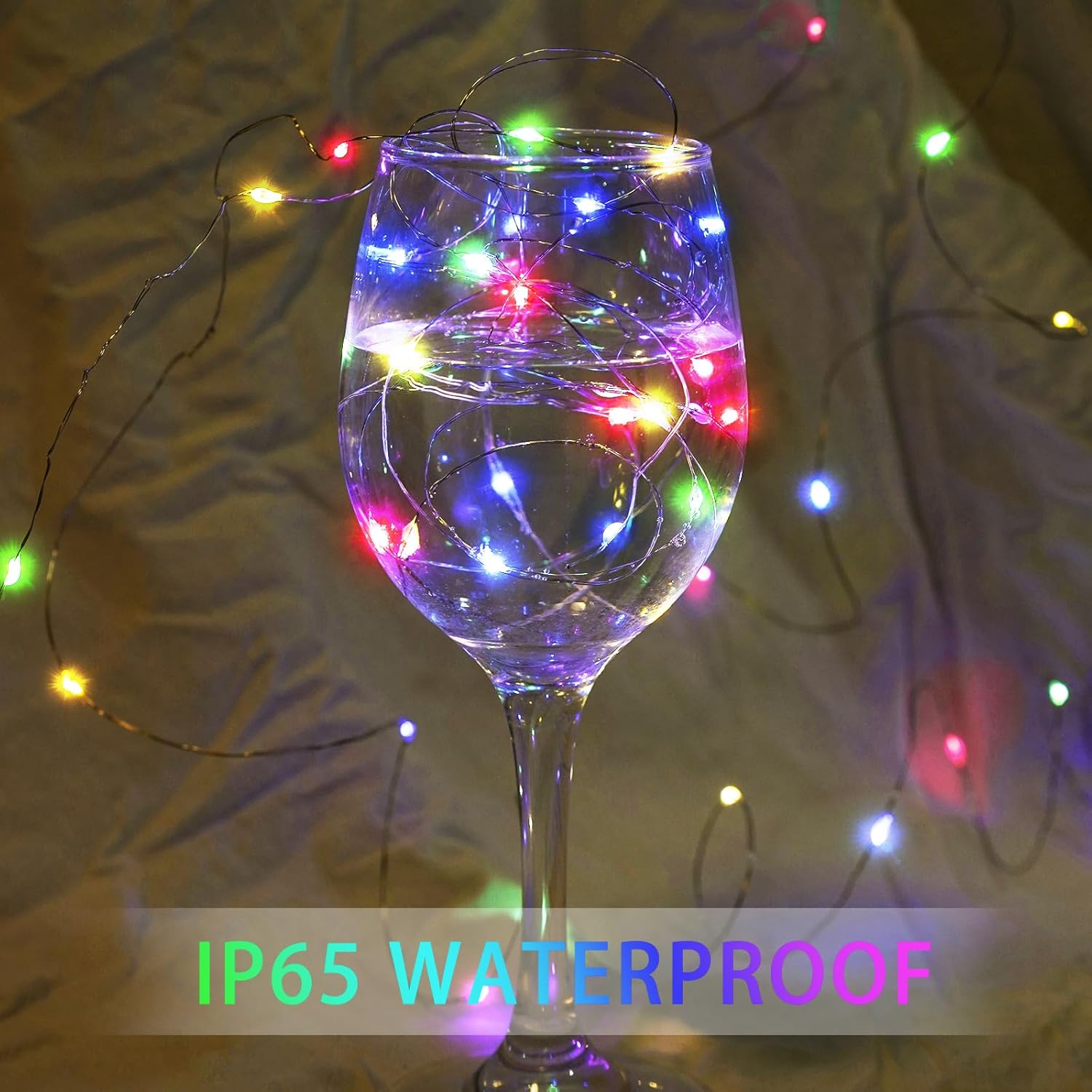 Skiennix 20 LED Fairy Lights - 7Ft Twinkle String Lights | Waterproof & Battery Operated for Parties, Weddings, Christmas & More - Multicolor