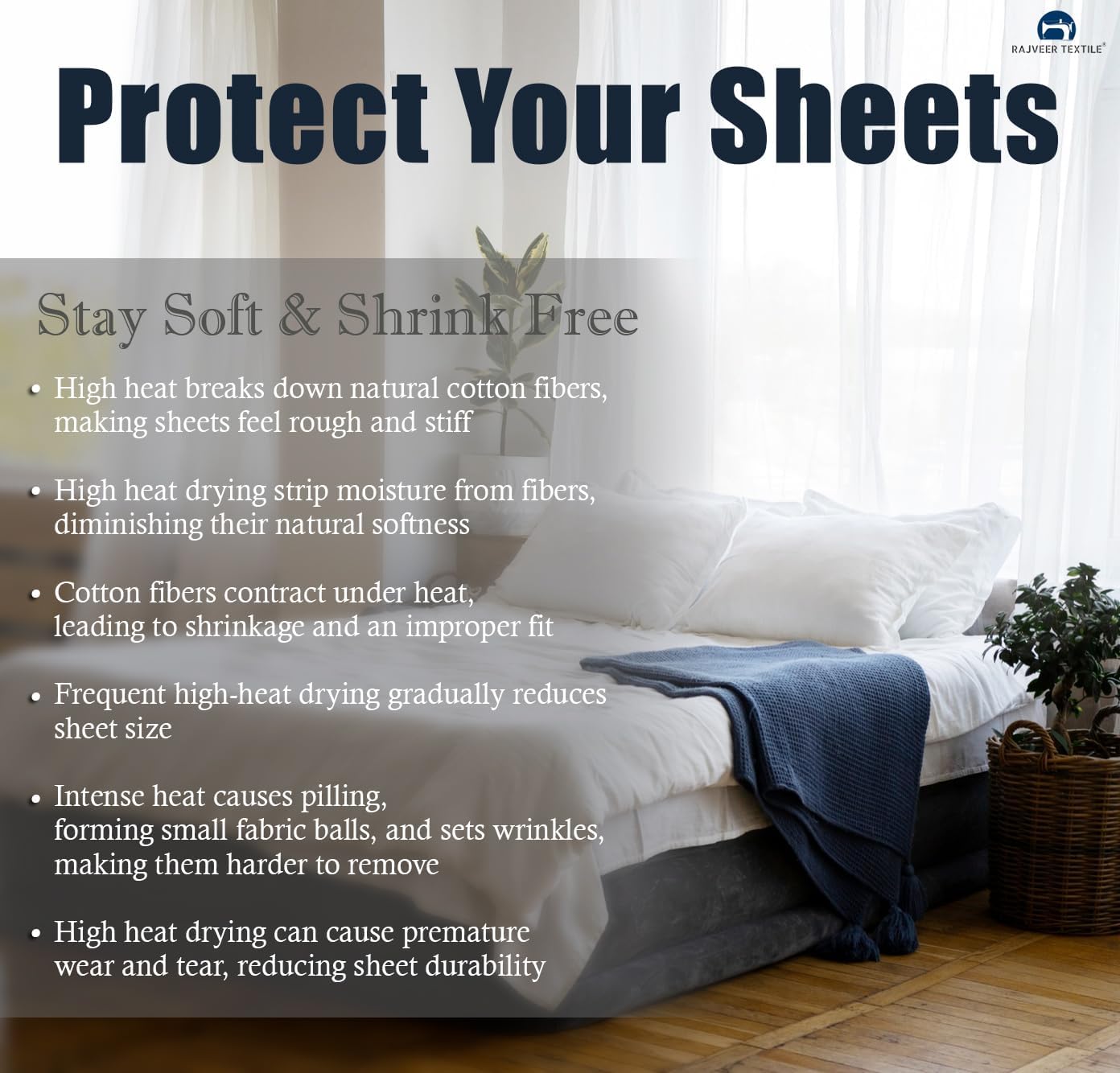 Zip On Fitted Sheet - Soft 600 TC Cotton | Easy Change Queen Size - 18” Deep Pocket - Light Grey