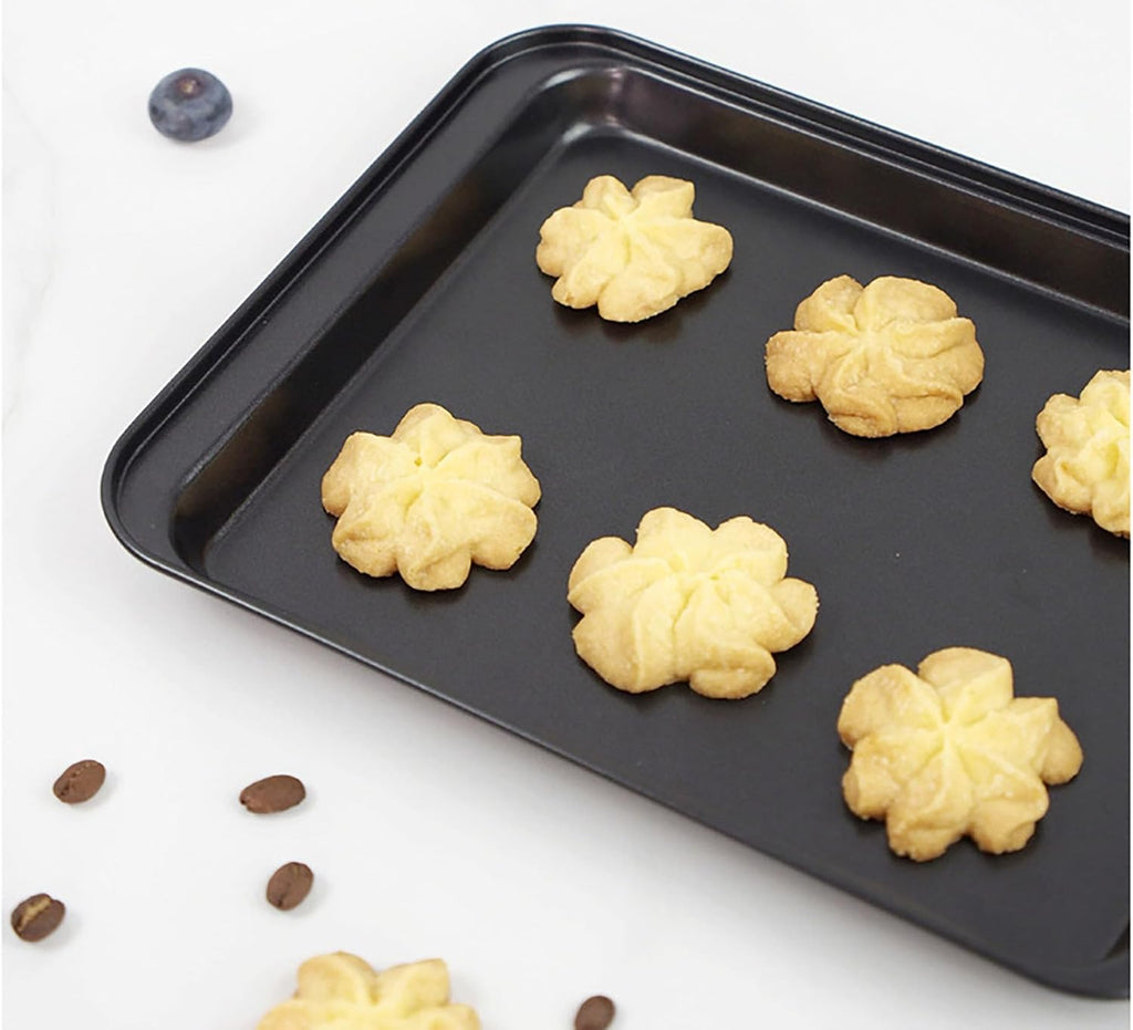 Skiennix Cookie Baking Sheet - 9.5 Inch Nonstick Iron Plate for Cookies, Roasting, and Baking