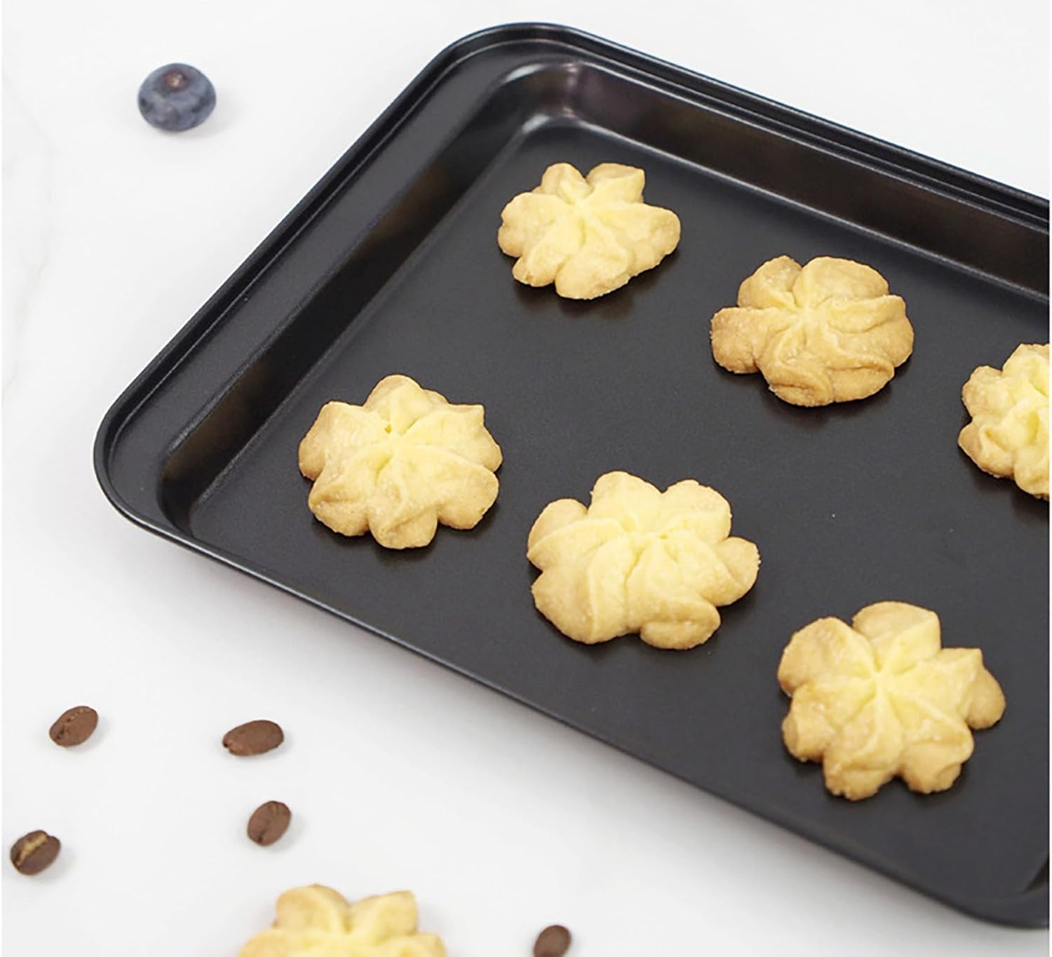 Skiennix Cookie Baking Sheet - 9.5 Inch Nonstick Iron Plate for Cookies, Roasting, and Baking