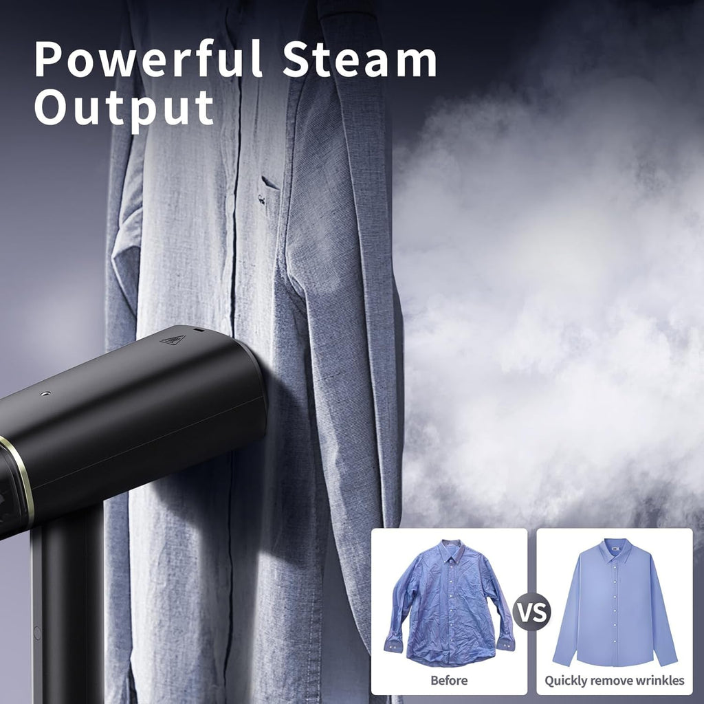 Skiennix Travel Steamer - Dual Voltage Portable Mini Clothes Steamer with European Plug Adapter | Essential for International Travel