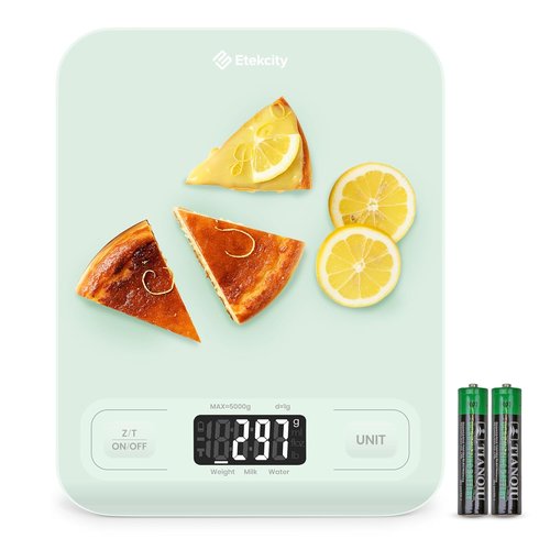 Etekcity Digital Kitchen Scale - Accurate Grams & Ounces for Weight Loss & Meal Prep | Medium Green