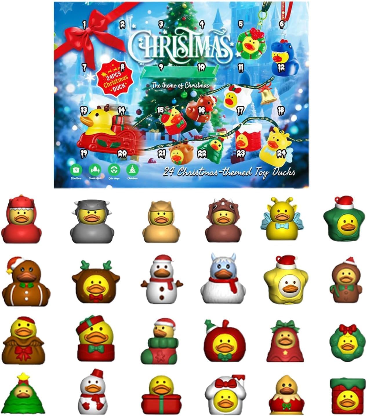 Rubber Ducks Advent Calendar 2025 - 24 Days of Surprises | Perfect Christmas Gift for Kids & Teens