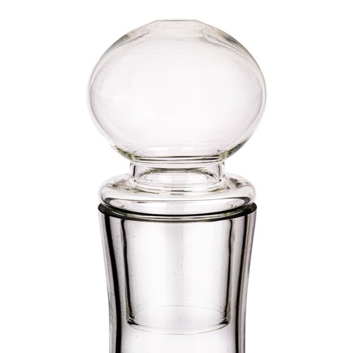 Creative Co-Op 3.5-Quart Glass Decanter with Glass Stopper, Clear