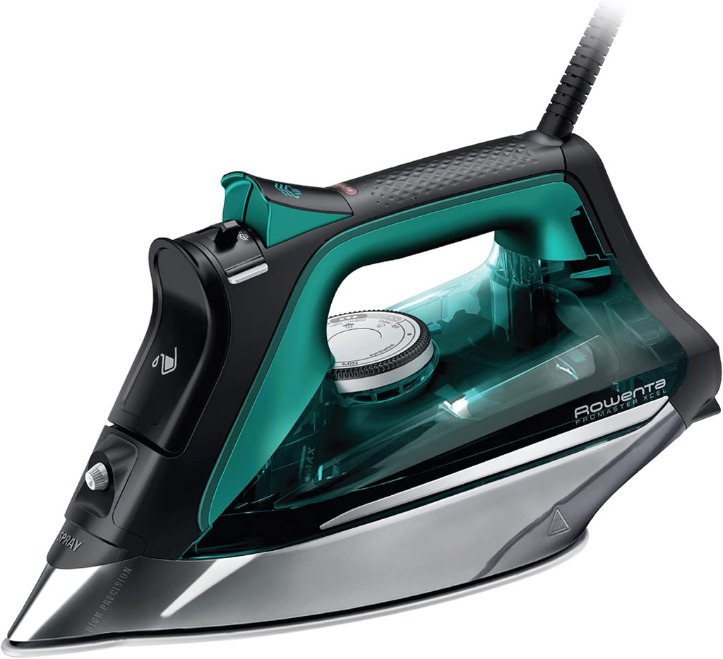 Rowenta Pro Master Steam Iron - Stainless Steel Soleplate, 1775 Watts, 400 Microsteam Holes, Anti-Drip Protection