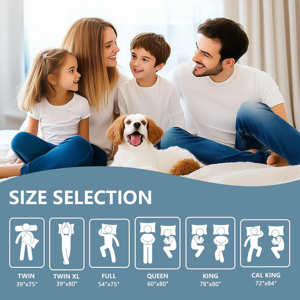 Skiennix Premium Waterproof Mattress Protector - Breathable Twin Size Bed Cover, Soft & Noiseless