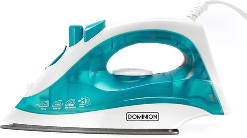 Dominion Advanced Steam Iron - Lightweight 1200W with Non-Stick Soleplate & Adjustable Thermostat | Teal