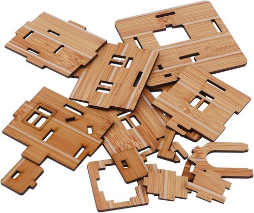 3D Wooden Puzzle - Mini DIY Model House Kit | Educational Jigsaw Puzzle Gift for Kids & Adults