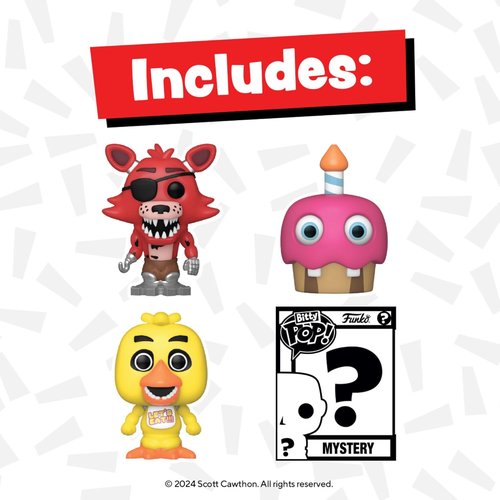 Funko Bitty POP! Five Nights at Freddy's - Foxy Collectible Figure with Surprise Mini - 0.9 Inch