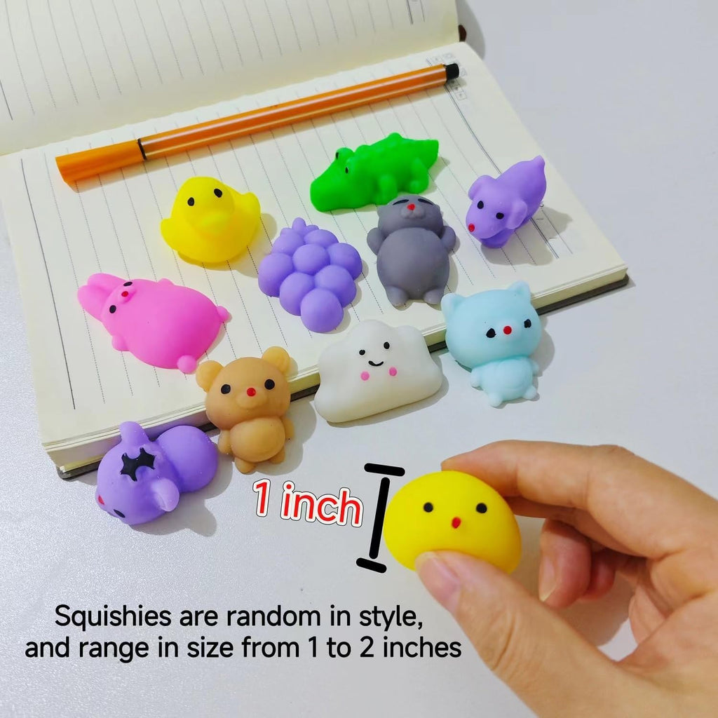 Skiennix Kawaii Squishies - 80Pcs Mochi Fidget Sensory Toys for Kids 4-8 | Perfect Birthday & Easter Gifts
