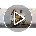 Innodept12 6-Inch Resin Christmas Village Houses Set with LED Lights
