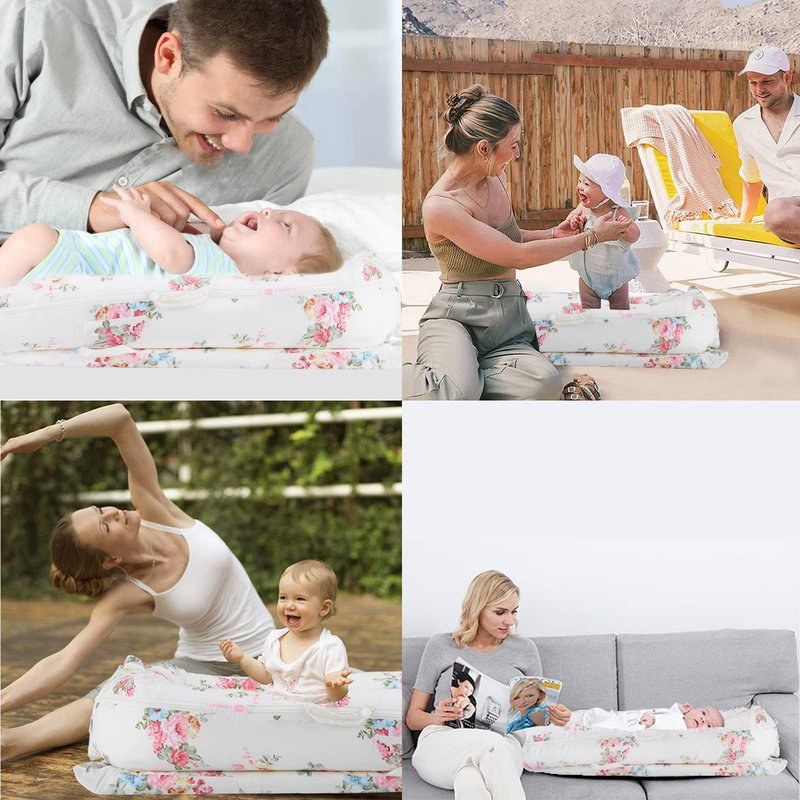 Baby Lounger Cover for Dockatot Deluxe + | 100% Cotton Hypoallergenic Newborn Premium Quality Spare Cover(Cover Only) (Rainbow)