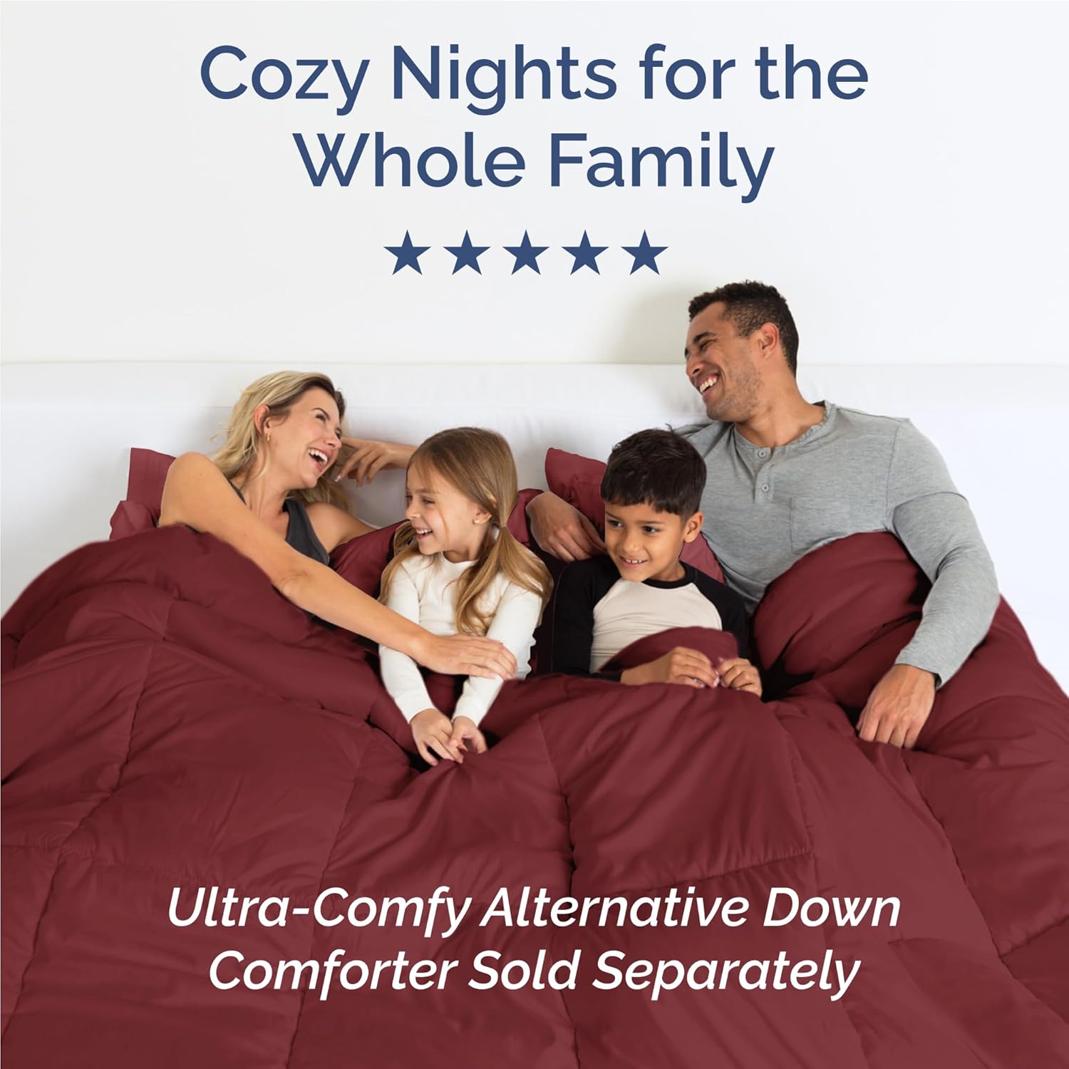 Skiennix Full Size 4 Piece Sheet Set - Comfy Cooling Bed Sheets - Ultra-Soft, Wrinkle-Free, Deep Pockets - Oeko-Tex Certified - Burgundy