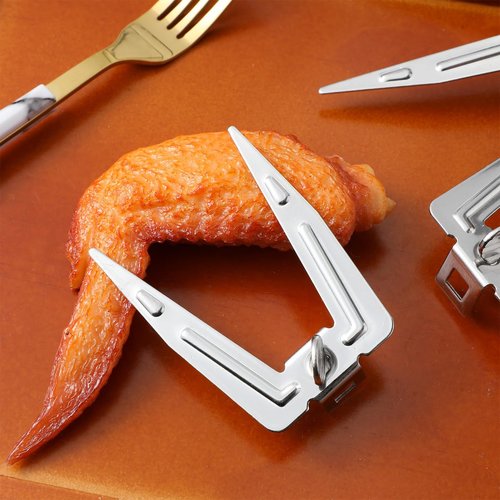 IWOWHERO 6Sets Rotating Chicken Forks BBQ Accessories for Oven Roasting Grilling Versatile Meat Forks for Home Cooking Outdoor Camping Kitchen Supplies for Delicious Barbecue