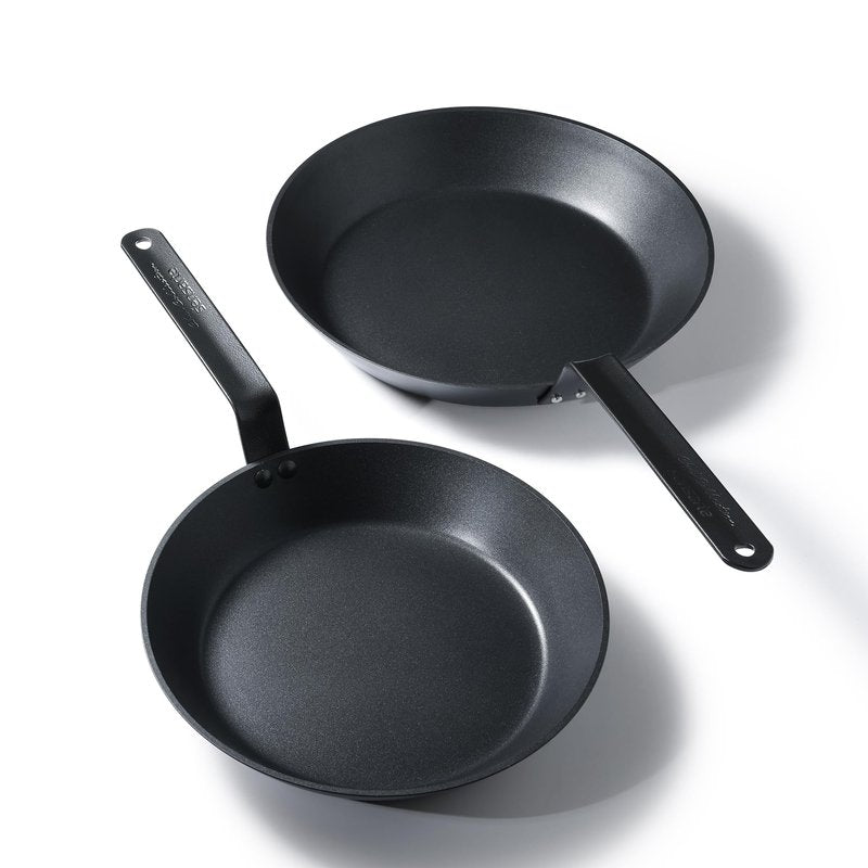 SENSARTE Nonstick Frying Pan Set 2-Piece, Oven Safe Skillets with Swiss Coating, Induction Compatible Chef Pan Set, Dishwasher Safe Cooking Pans, PFOA PFOS Free, 10 and 12 Inch