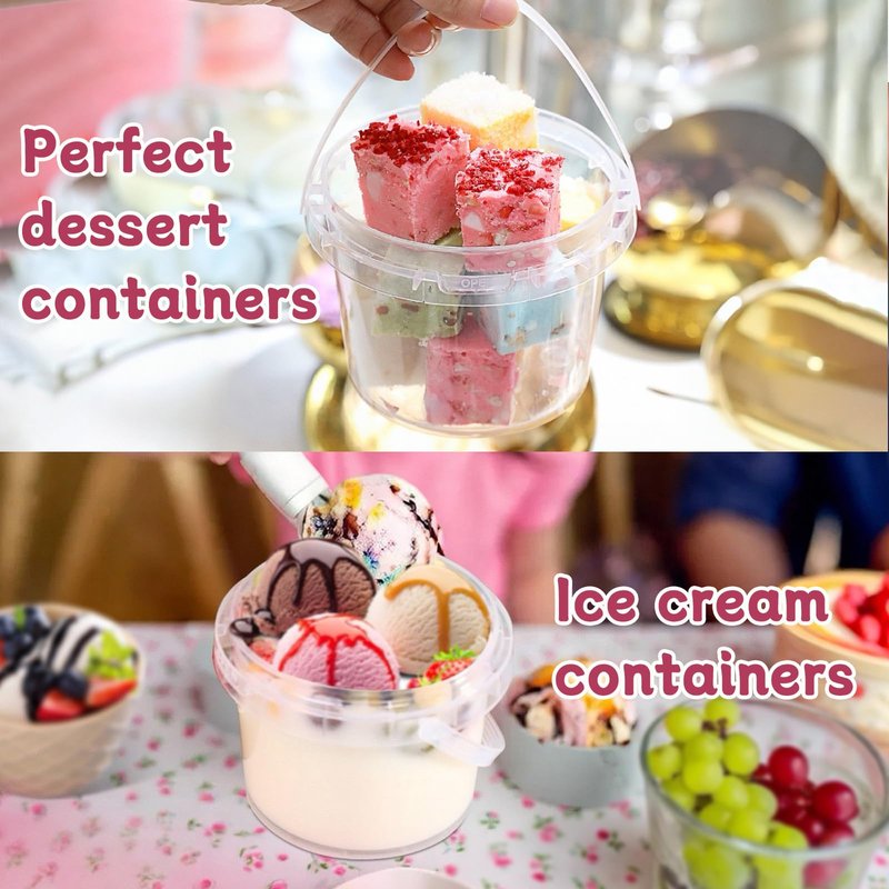 ASEVAT 12PACK, Plastic Storage Containers With Lids Kitchen, Food Storage Containers, Microwave Safe Bowls With Lids, Freezer Safe Containers, Slime, Soup (10 oz/300 ml)
