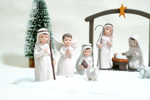 Little People Nativity Set - 12-Piece Mini Christmas Scene | Indoor Holiday Manger Figures