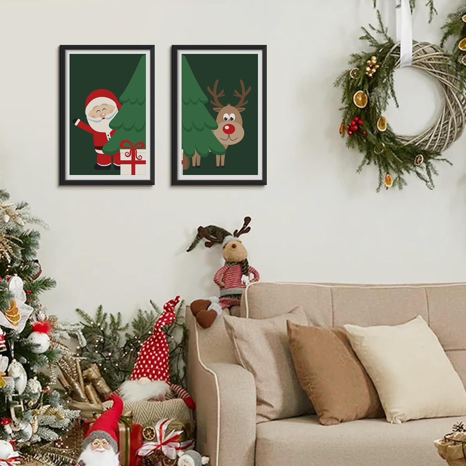 Upsimples 12x18 Picture Frame Set of 5 - Versatile Black Frames for 11x17 or 12x18 Photos
