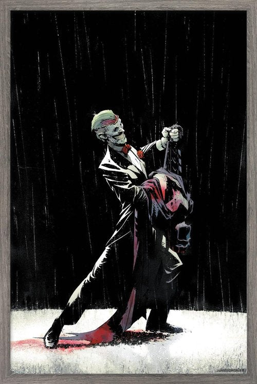 DC Comics Joker - Dancing In The Dark Wall Poster, 34L" x 22.4W", Barnwood Framed Version