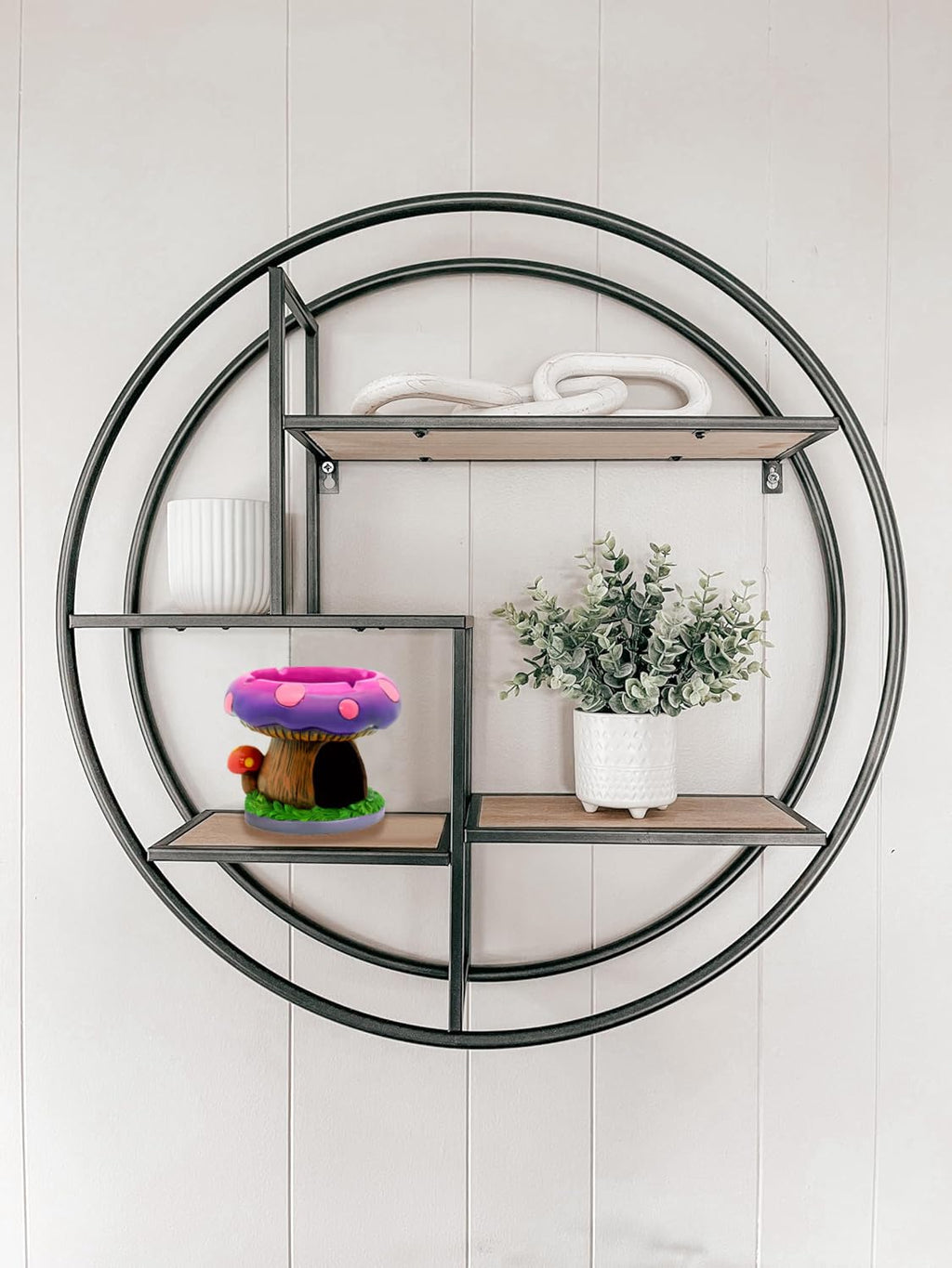 Neletao Fantastical Mushroom House Ashtrays with Storage - Cool Ashtrays for Weed Smokers and Bong Users with Smoking Accessories Collection-Stylish Design - Ideal Home and Office Desktop Decor