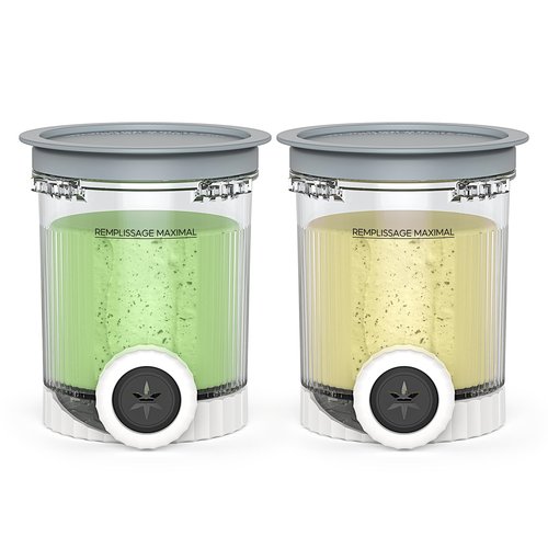 2 Pack NC700 Pints and Lids Replacement Parts, 16oz Creami Swirl Pints and Lids Container Compatible with NC700 Series Ninja Swirl Ice Cream & Soft Serve Makers