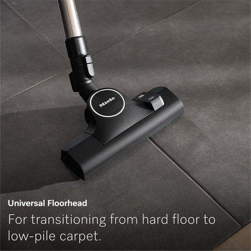 Miele Guard L1 AllFloor Bagged Canister Vacuum - AirClean Plus Filter, LED Display, Obsidian Black/Rose Gold