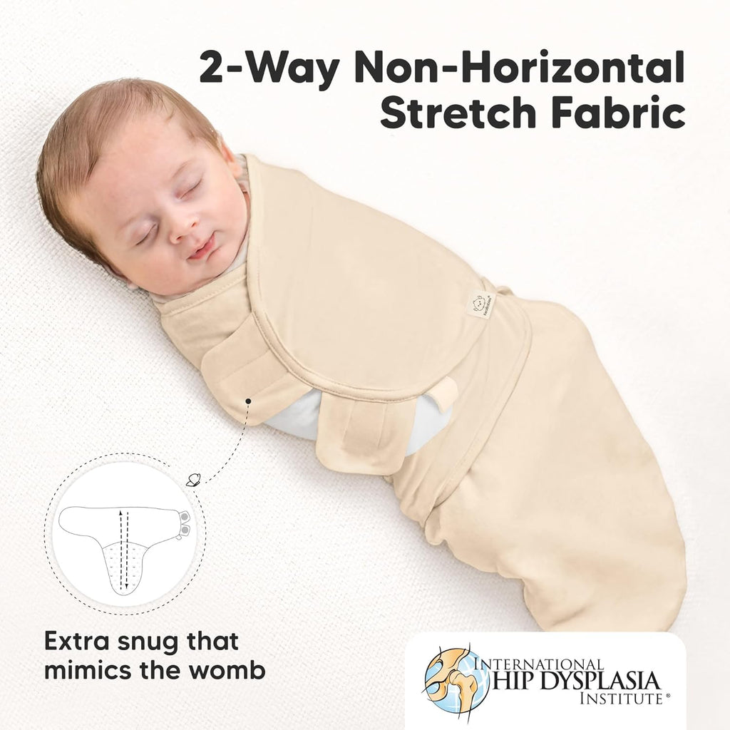 Skiennix Organic Baby Swaddle Sleep Sacks - Soft & Snug 3-Pack for Newborns 0-3 Months | Terracotta