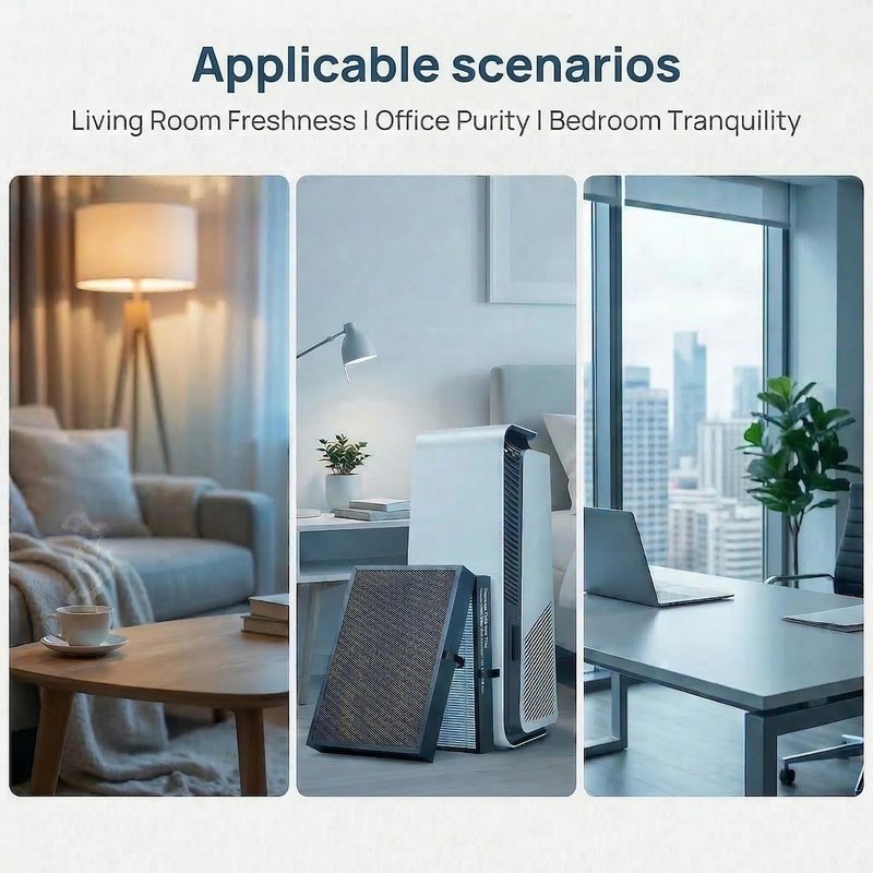 7400 Replacement Filter Compatible with Blueair 7400 Air Purifier ，H13,Blueair 7470i.7410i 7440i,1 PACK.hepa air purifier filter, Efficient dust removal。
