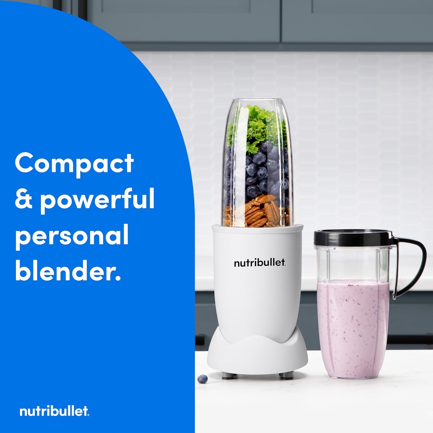 Nutribullet Pro Nutrient Extractor - 900W Power for Smoothies | Sleek Matte White Finish