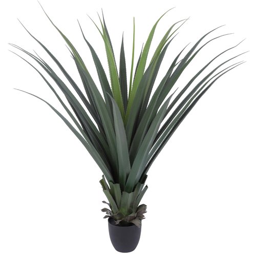 Logkity Artificial Spiked Agave Plant 40inch Faux Agave Plants for Front Porch Patio Indoor Outdoor Home Office Decor