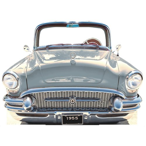 SS11073 Classic Silver Car Coupe 1955 Stand in Cardboard Cutout Standee Standup
