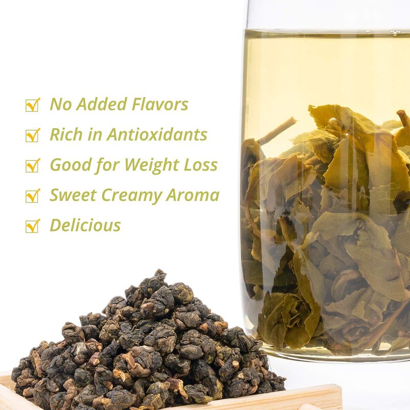 Oriarm Jin Xuan Milk Oolong Tea Loose Leaf - Taiwan Alishan High Mountain Oolong Tea Leaves (Flavored) - 500g (17.64-ounce)