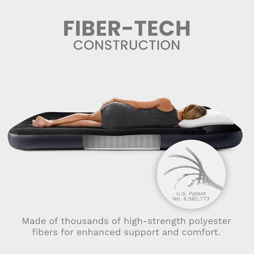 INTEK Dura-Beam Air Mattress - Standard Pillow Rest with Fiber-Tech Support | Comfortable & Durable