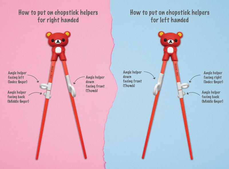 Kids Training Chopsticks for Toddlers, Kids and Adults with 4 Pairs of Removable Finger Helpers, Animal Design, BPA-Free, Dishwasher-Safe (Animals 4-Pack)