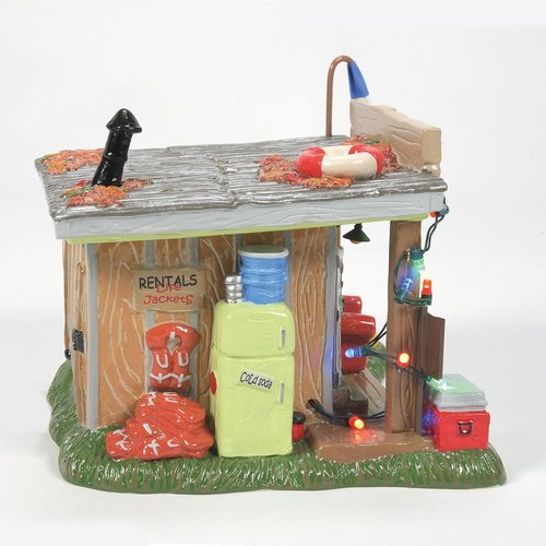 Department 56 Original Snow Village - National Lampoon's Christmas Vacation Cousin Eddie Lit Building | 5.63 Inch, Multicolor