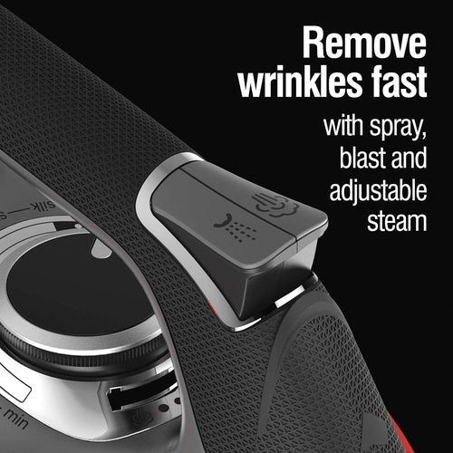 CHI Steam Iron - Powerful 1700 Watts with 300+ Holes, Titanium Infused Soleplate - XL 10’ Cord, Silver