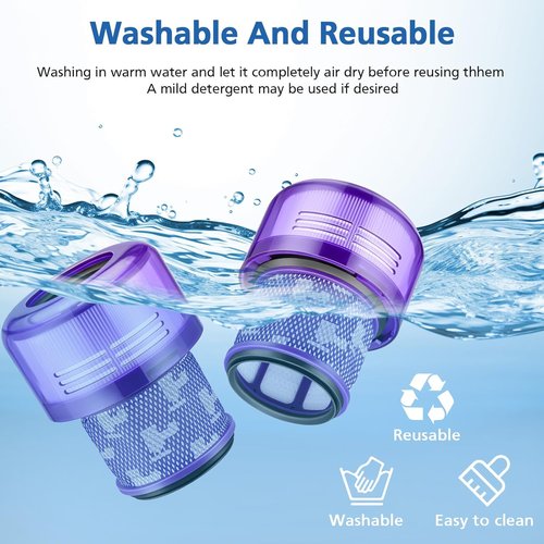 Dyson 2 Pack HEPA Filter Replacement - Compatible with V11 Outsize & Absolute Models