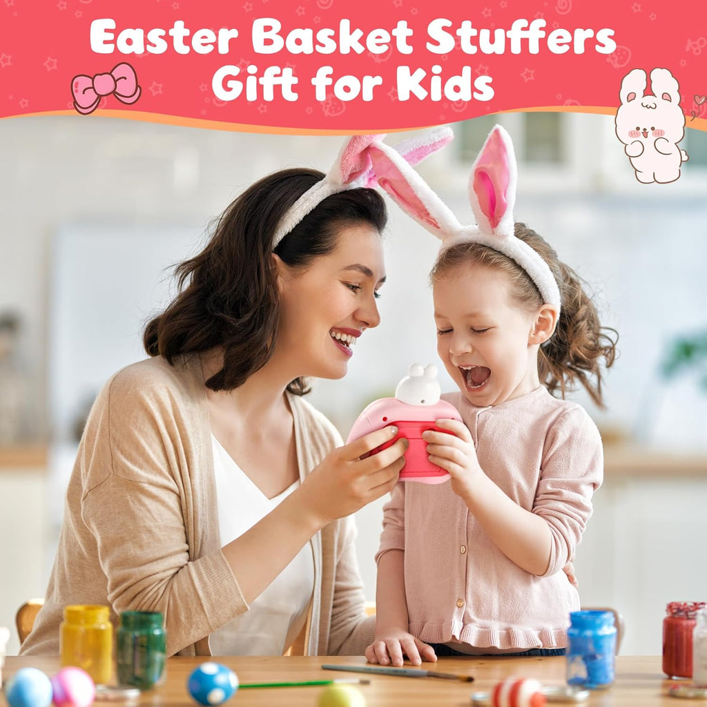 Skiennix Easter Bunny Pop Push Game - Sensory Fidget Toy for Kids | Light-Up Fun for Easter Baskets