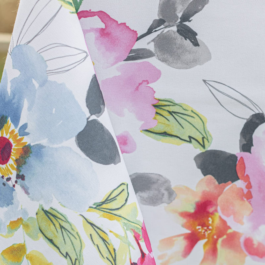 Benson Mills Spillproof Spring/Summer Durable Heavyweight Fabric Indoor Outdoor Tablecloth, Washable Table Cloth for Rectangle Tables, Picnic/Patio Table Covers (60" x 104" Rectangular, Harper)