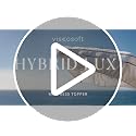 ViscoSoft Twin XL 4-Inch Hybrid Mattress Topper with Memory Foam & Pillow Top