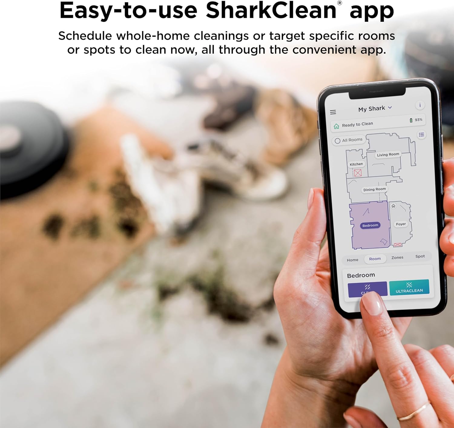 Shark AV2501AE AI Robot Vacuum - XL HEPA Self-Empty Base, LIDAR Navigation, Pet Hair Friendly, Black
