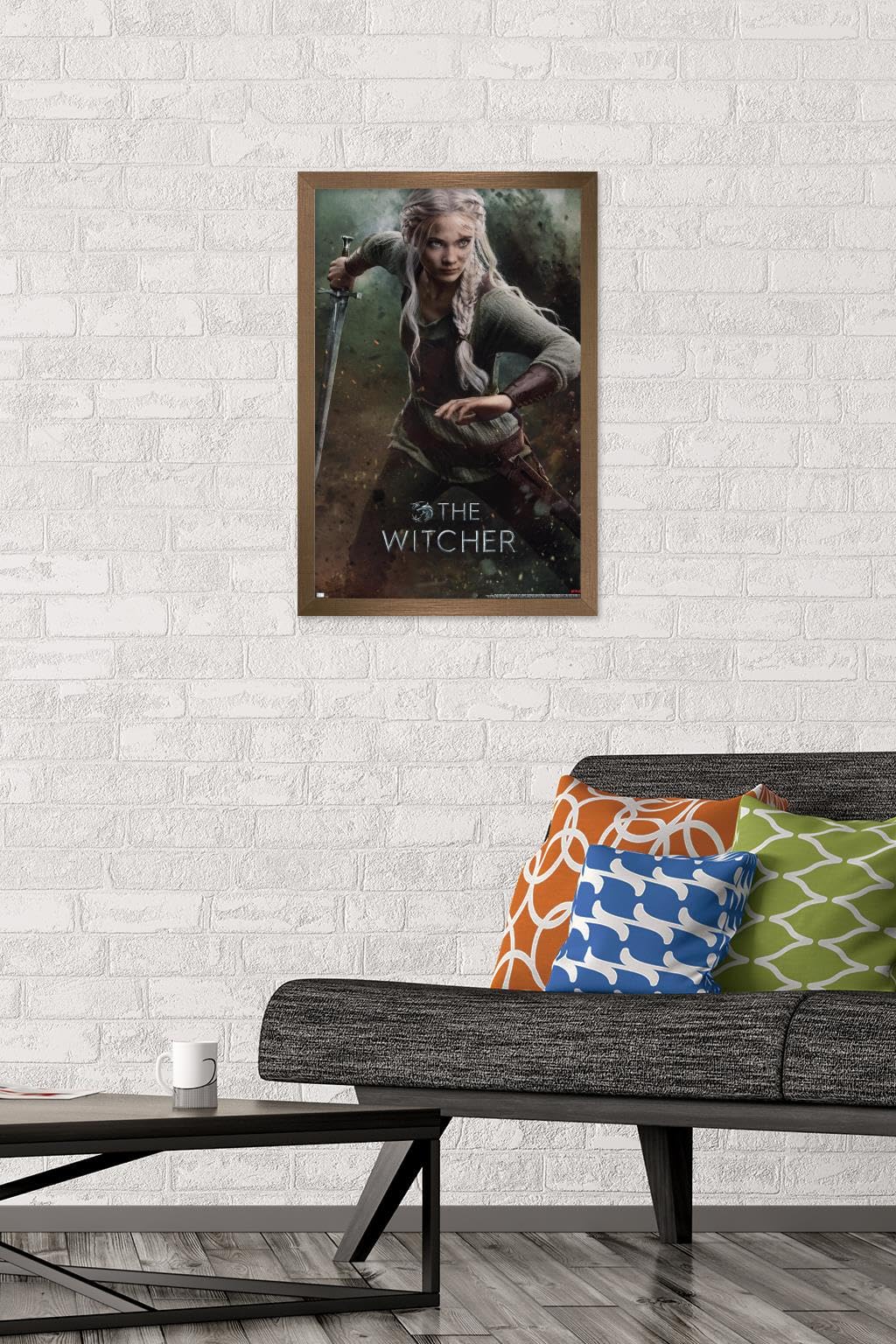 Netflix The Witcher: Season 3 - Ciri One Sheet Wall Poster, 22.4L" x 14.7W", Bronze Framed Version