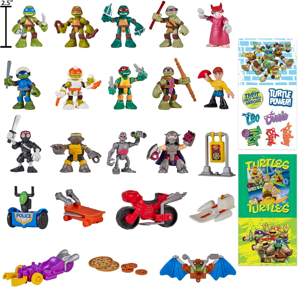 Playmates Toys Teenage Mutant Ninja Turtles Holiday Countdown Calendar - Fun Festive Gift for Kids
