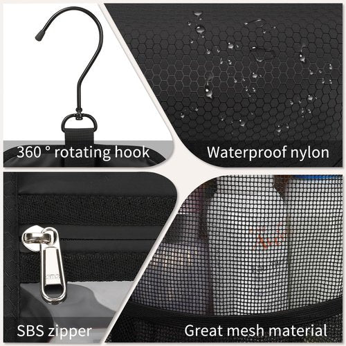 Ethereal Hanging Mesh Shower Caddy - Portable Large Capacity Bag for College Dorms & Gym Essentials