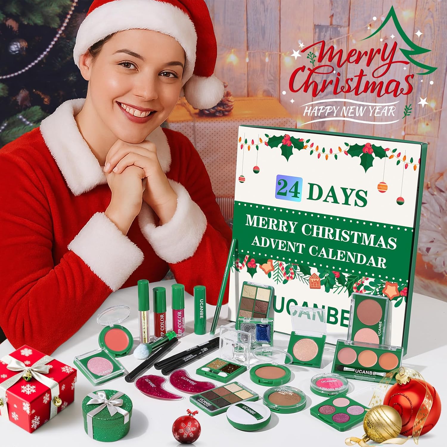 UCANBE 2025 Makeup Advent Calendar - 24 Days of Beauty Surprises for Women & Teens | Holiday Gift Set