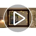Memorial Shadow Box for Loss of Dad, Sympathy Picture Frame with LED Lights