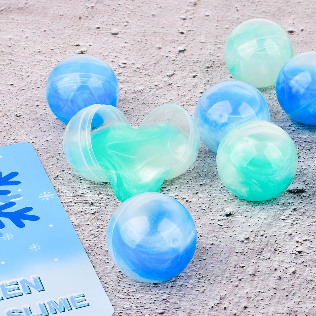 Skiennix Frozen Slime Party Favors - 24 Pack of Stretchy Snowflake Putty for Kids | Perfect for Valentine's Day & Easter Goodie Bags