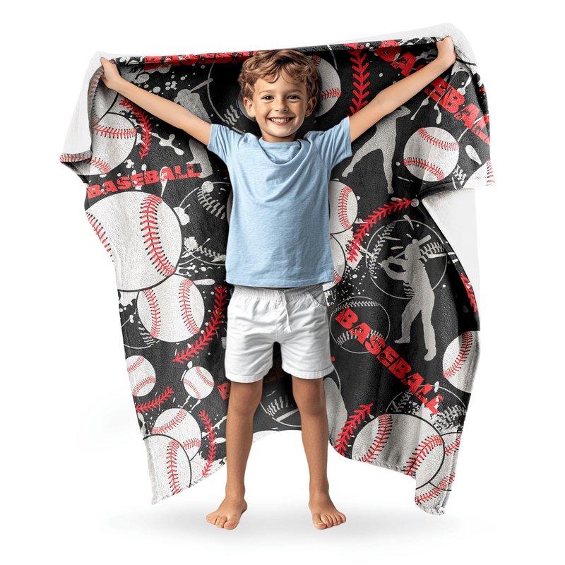 Soft Football Blanket for Boys Men, Room Decor Bedding 50x60 in